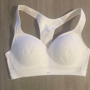 VSX White Molded-Cup Racerback Sports Bra